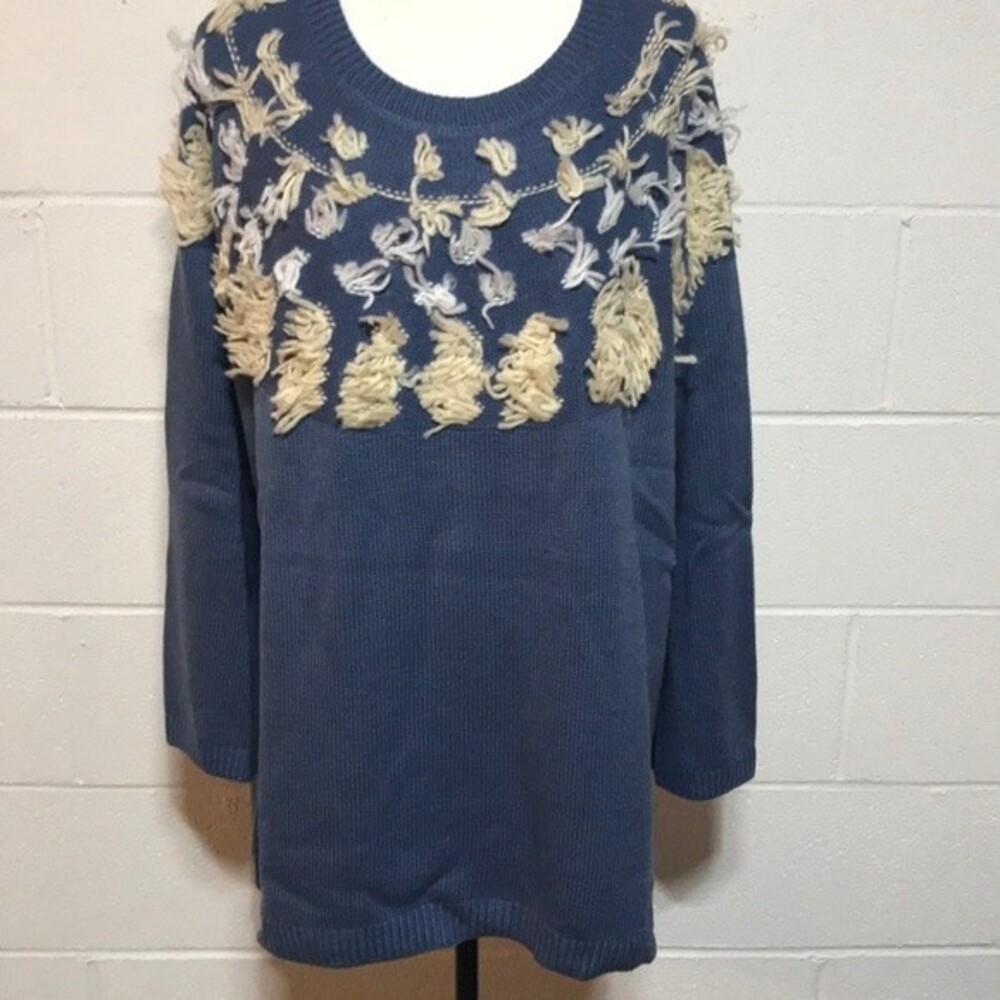 Indigo Thread Sweater - NWOT 1X